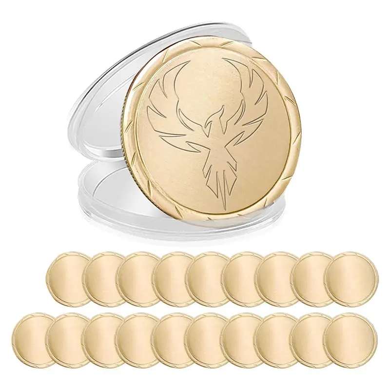 

ABBY-Acrylic Protection Box Included- Brass Coin Blanks(20 Pieces), 40Mm In Diameter For Laser Engraving