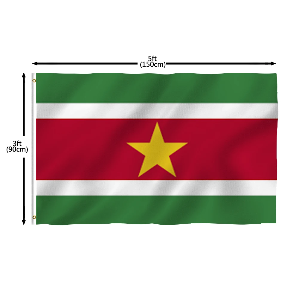 Flagnshow 100% Polyester Surinam Flags