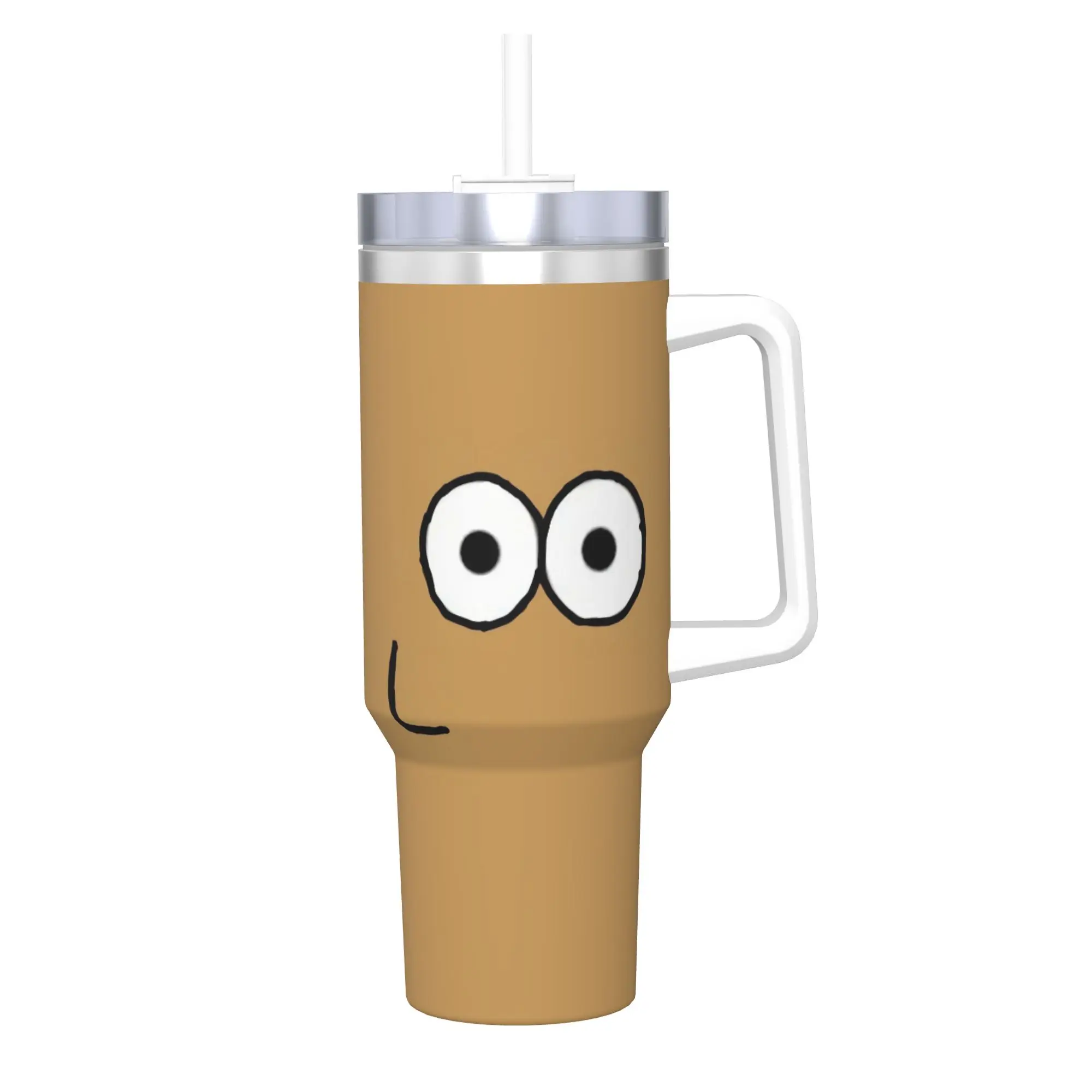 My Pet Alien Pou Tumbler With Straw  Stainless Steel Tumblers Mug Double Wall Vacuum Insulated for Cold Or Hot 40oz