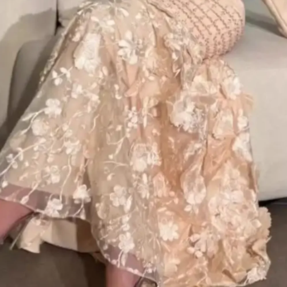 Vestidos de noche de sirena con joya elegante personalizados, encaje S, largo hasta el suelo, fiesta de graduación, flor Simple, فسات://ات vestidos de noch