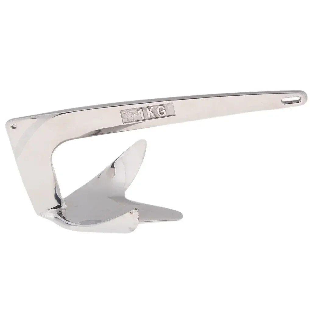 Stainless steel Bruce-style boat anchor by Isure M, available in weights ranging from 1 kg to 50 kg (this model is 15 kg).