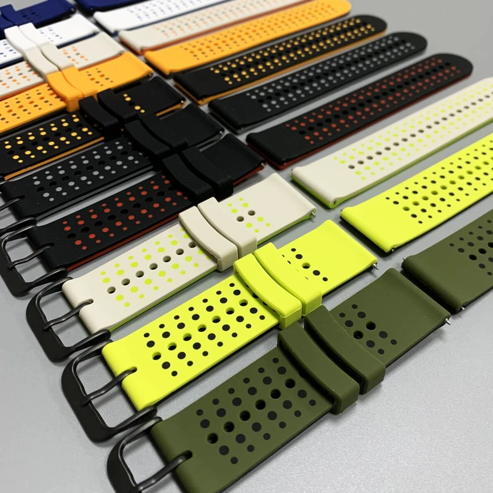 シリコンストラップ 22mm HUAWEI WATCH GT 6 5 Pro/GT 6 5 4 3/WATCH 5 46mm 4 pro用 交換バンド Huami AMAZFIT BALANCE 2 ブレスレット用