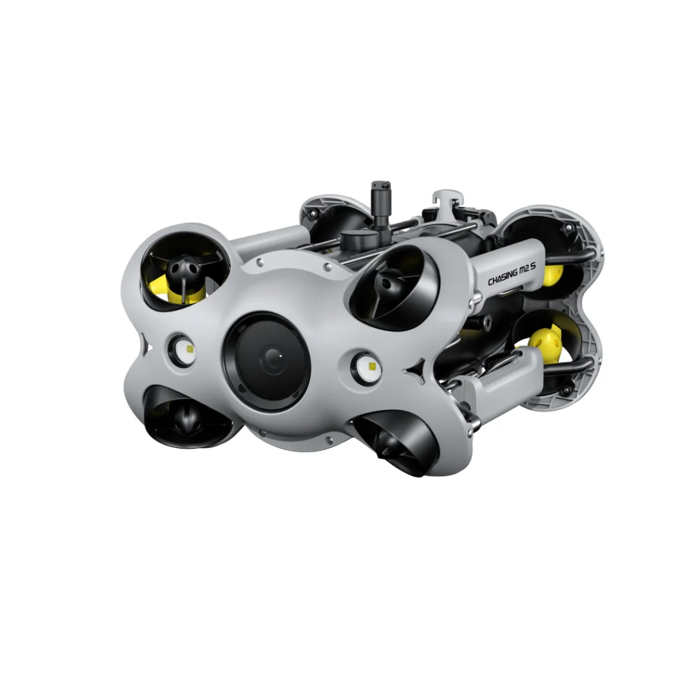 Imagem -02 - Robô Rov Subaquático m2 s com Alcance de 400m com Braço 4k Câmera Gps Localizador de Peixes Drone Subaquático