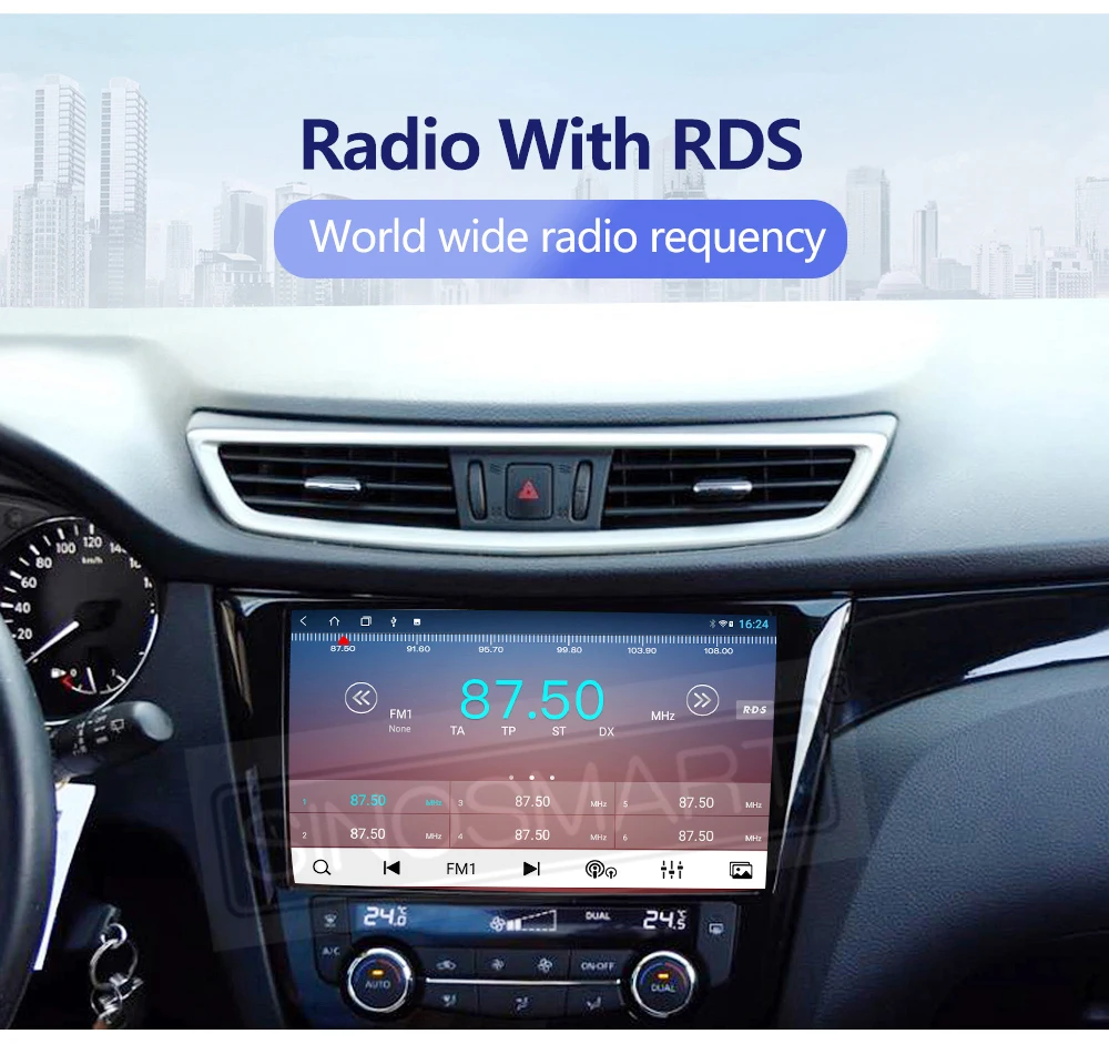 SINOSMART Android GPS für Nissan Qashqai J11 X-Trail T32 Rogue 2014–2021 ohne OEM 7" Bildschirm, unterstützt BOSE, 360 Kamera, CarPlay und Android Auto – Detail 30
