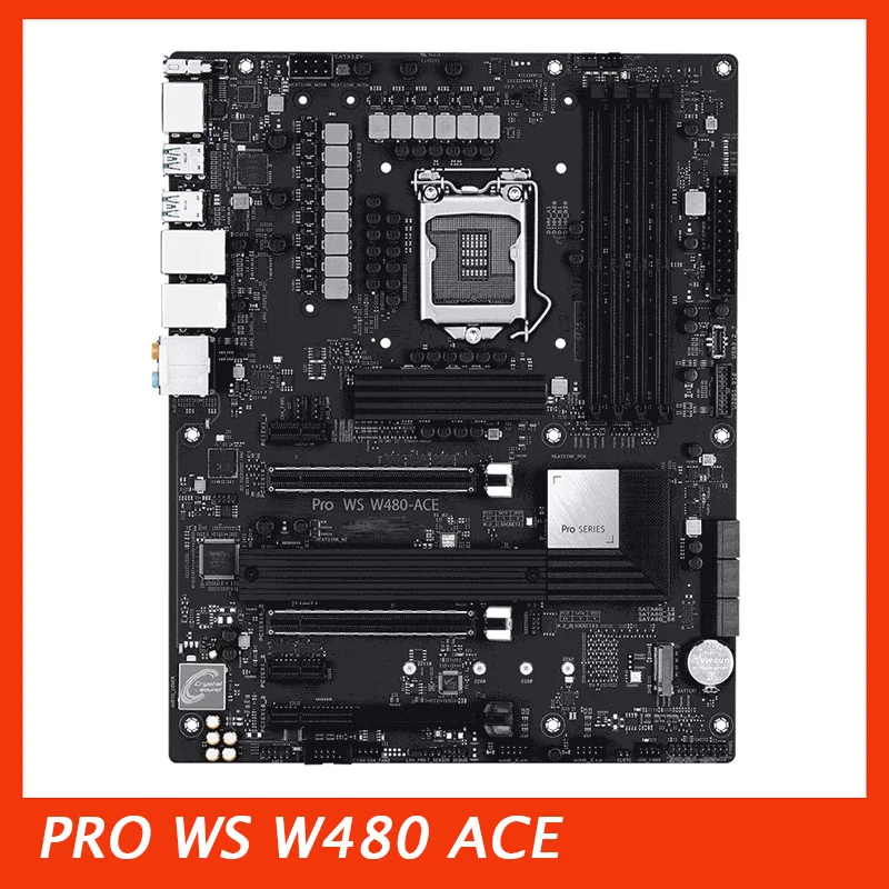 

Материнская плата рабочей станции для Asus PRO WS W480-ACE LGA1200, полностью протестирована, хорошее качество