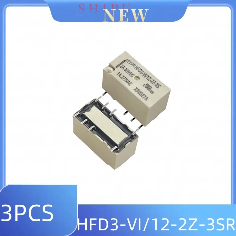 3PCS HFD3-VI/12-2Z-3 HFD3-VI/12-2Z-3SR two sets of conversion 2A8 pin signal relays