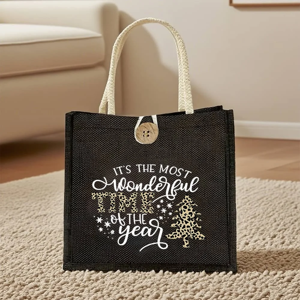 

Рождественская сумка-тоут с косметичкой, дорожная сумка для пляжа и спортзала, идеальный рождественский подарок для женщин