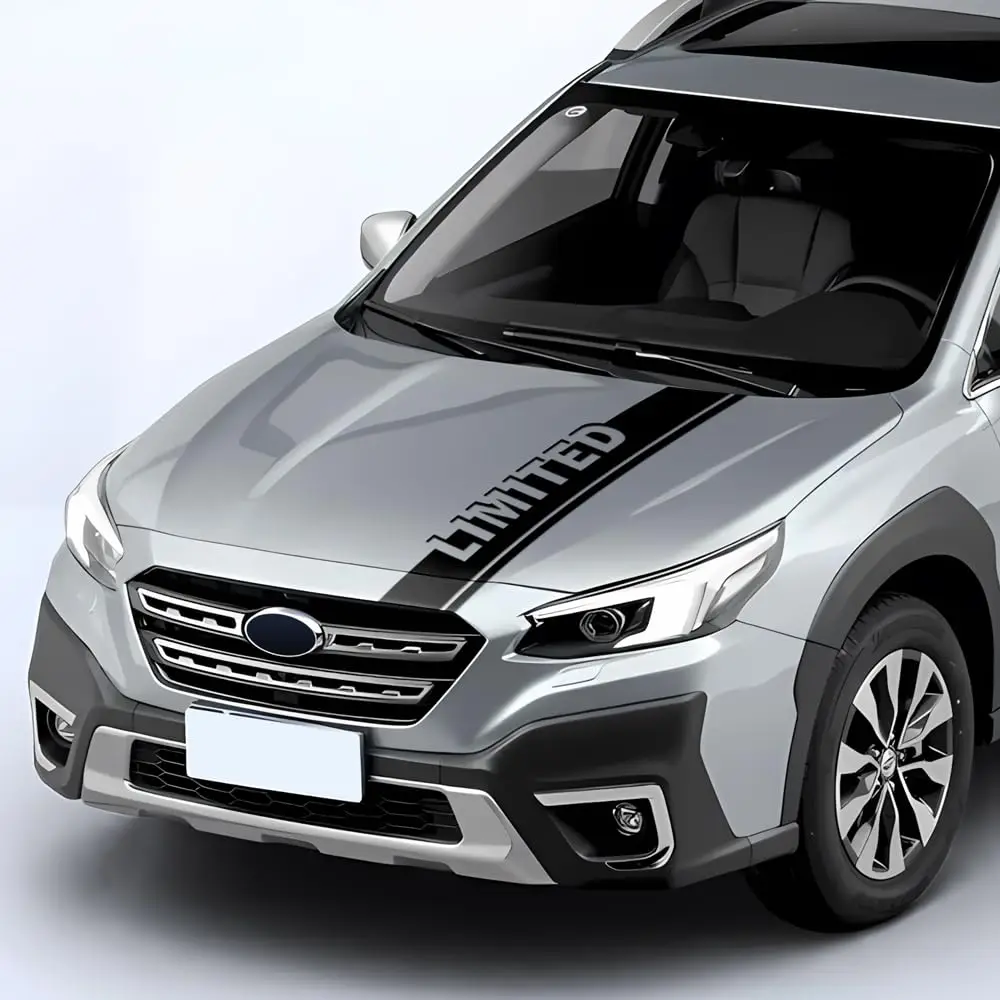 

1 Piece 47 Inches Long Car Hood Bonnet Racing Stripes Limited Vinyl Decal Stickers Compatible with Subaru Outback 2015-2025