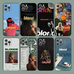 Custodia per telefono F-Frank Singer Ocean Blonde per iPhone 15,14,13,12,11,Plus,Pro Max, XS, X, XR, SE, Mini, 8,7 Cover morbida in silicone nero