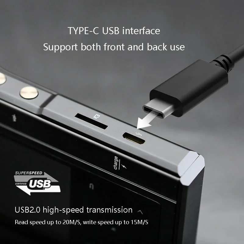 Fever-grade Lossless HiFi Music Player MP3 Mini Walkman Bluetooth HD Lossless DSD256 Hardware Decoding PO+LO Dual Output