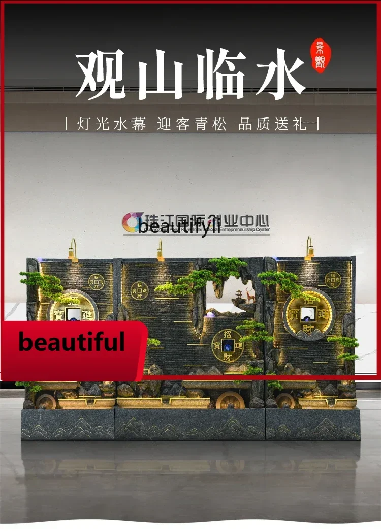 

F132 Rockery circulating water ornament water mantle water partition landscaping decorative fountain