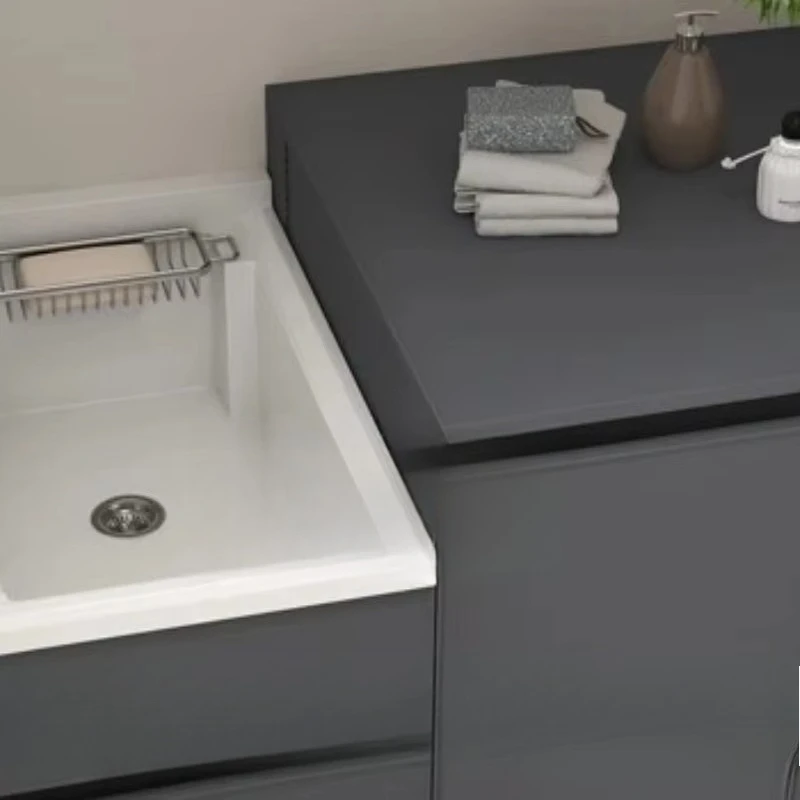 yjq  Alumimum Laundry Sink All-in-One Cabinet Waterproof and Sun Protection Outdoor