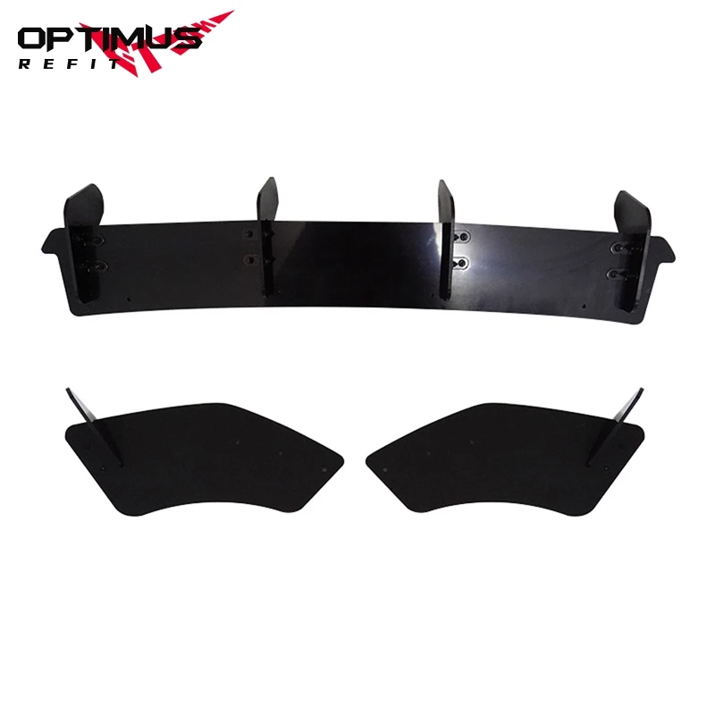 For Volkswagen Golf 7 MK7 GTI 2013-2016 Car Rear Bumper Diffuser Splitter ABS Rear Lip Blade Spoiler Body Kit Accessories