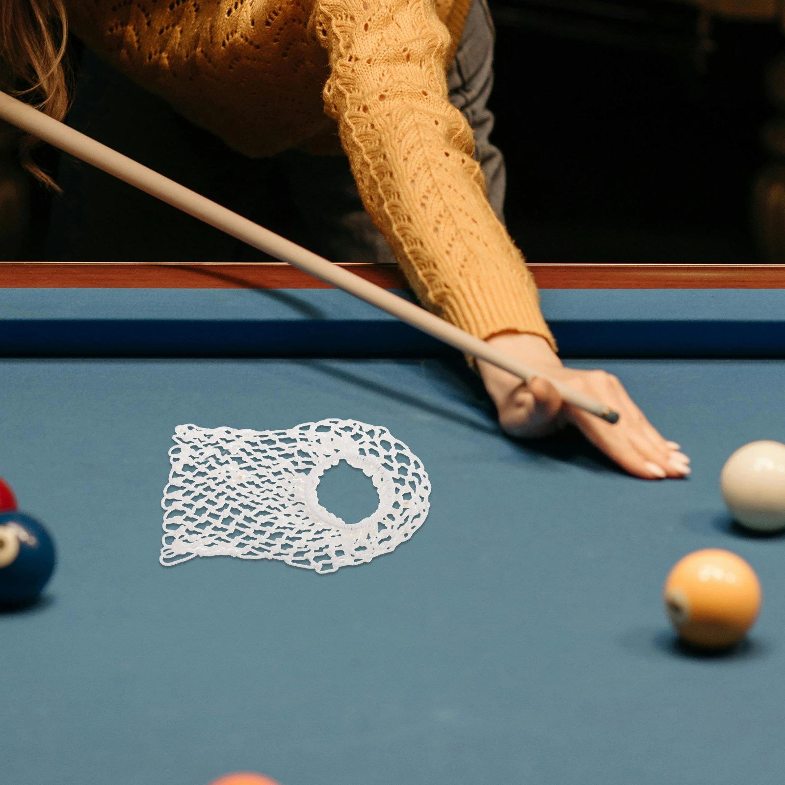 

6Pcs Billiard Hole Mesh Pocket Replacement Nylon Pool Table Pockets Longlasting Accessories Pool Table Replacement Pocket