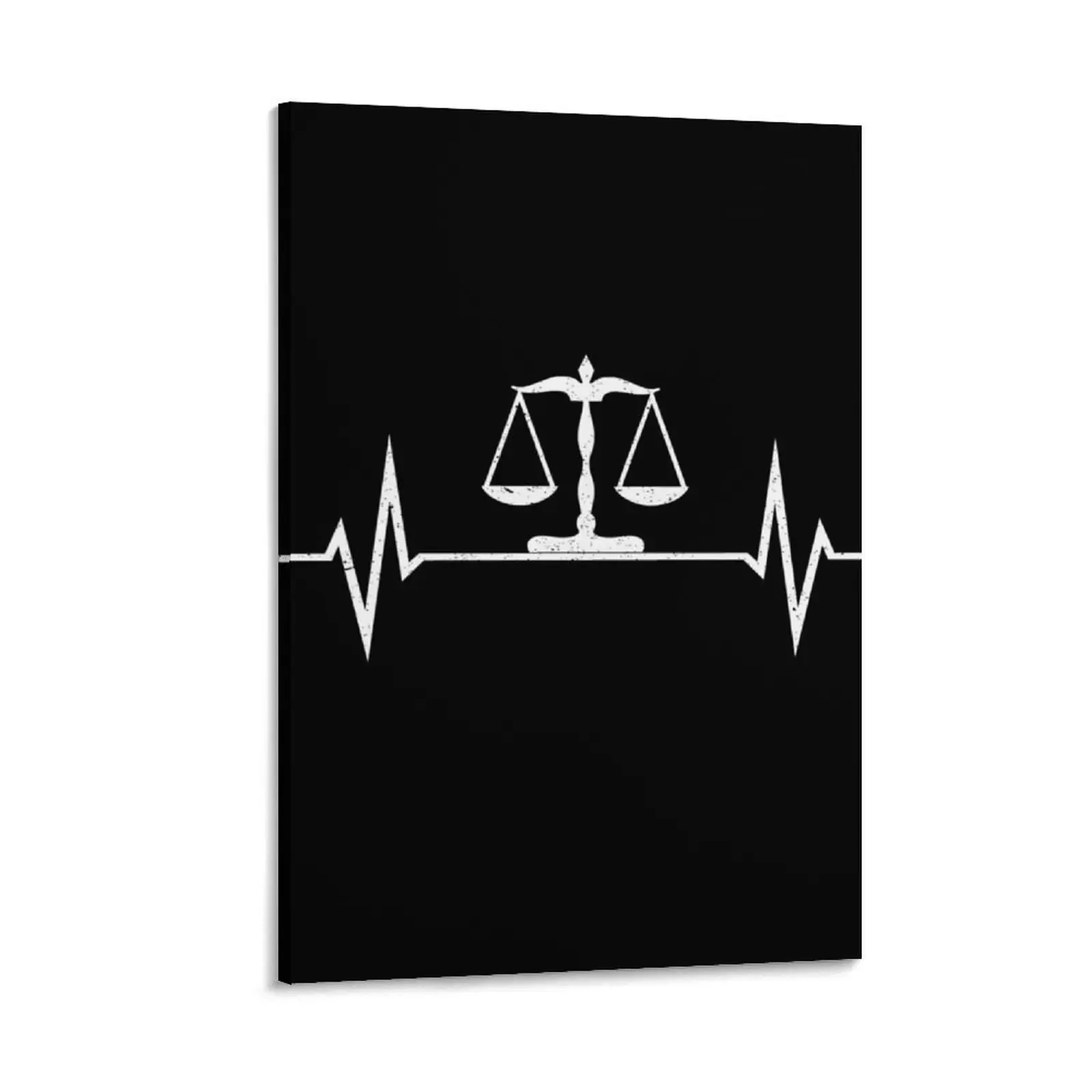 

Lawyer Jura Libra Of Justice Heartbeat Canvas Painting Bedroom deco wall art korean room decor