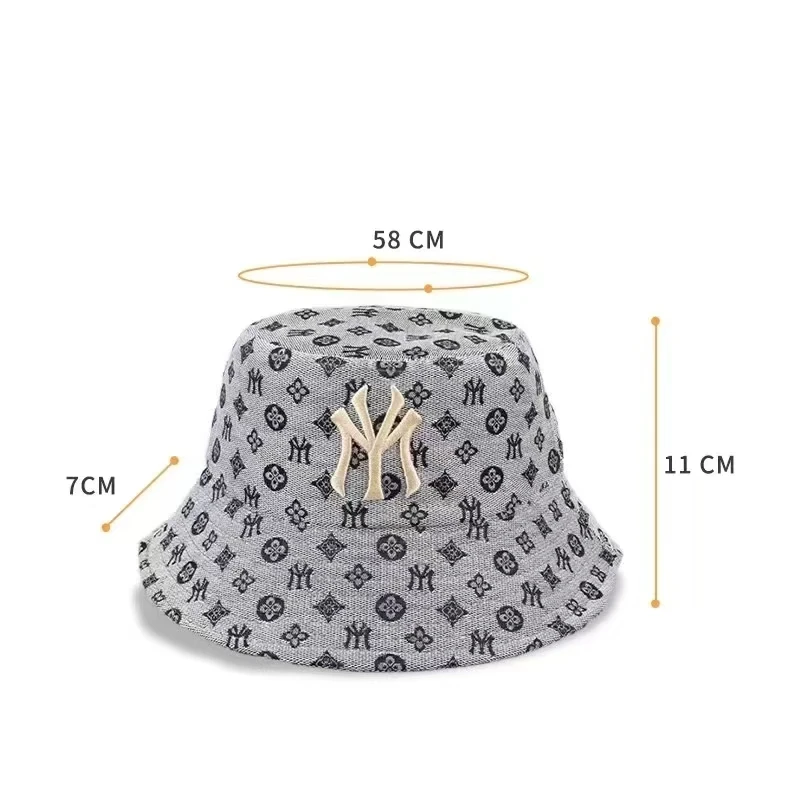 Summer Fashion Letter Embroidery Unisex Bucket Hat Men Women Outdoor Beach Travel Sport Cap High Quality Adult Sunscreen Sun Hat