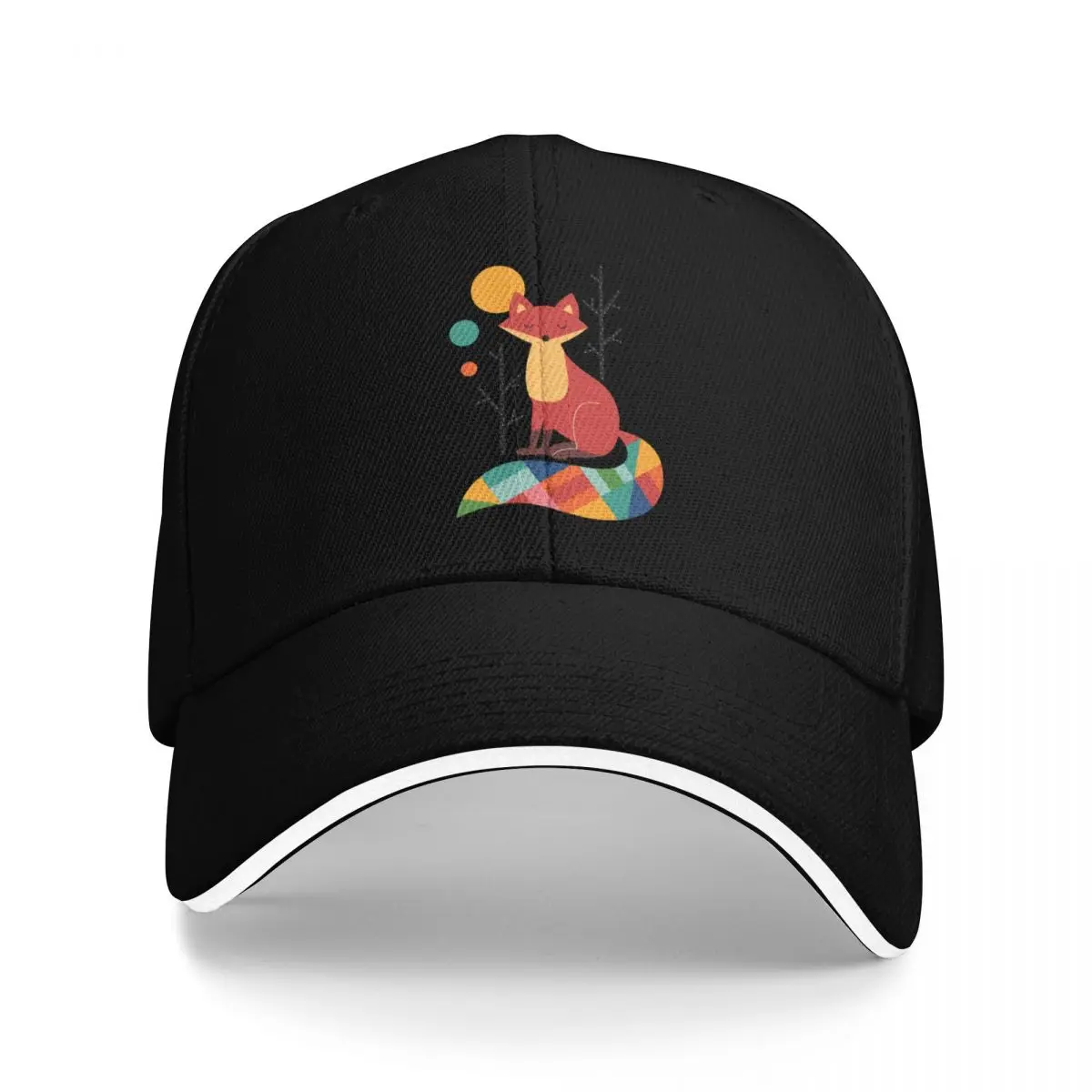 

Rainbow Fox Baseball Cap Kids Hat Snap Back Hat Women Hats Men's