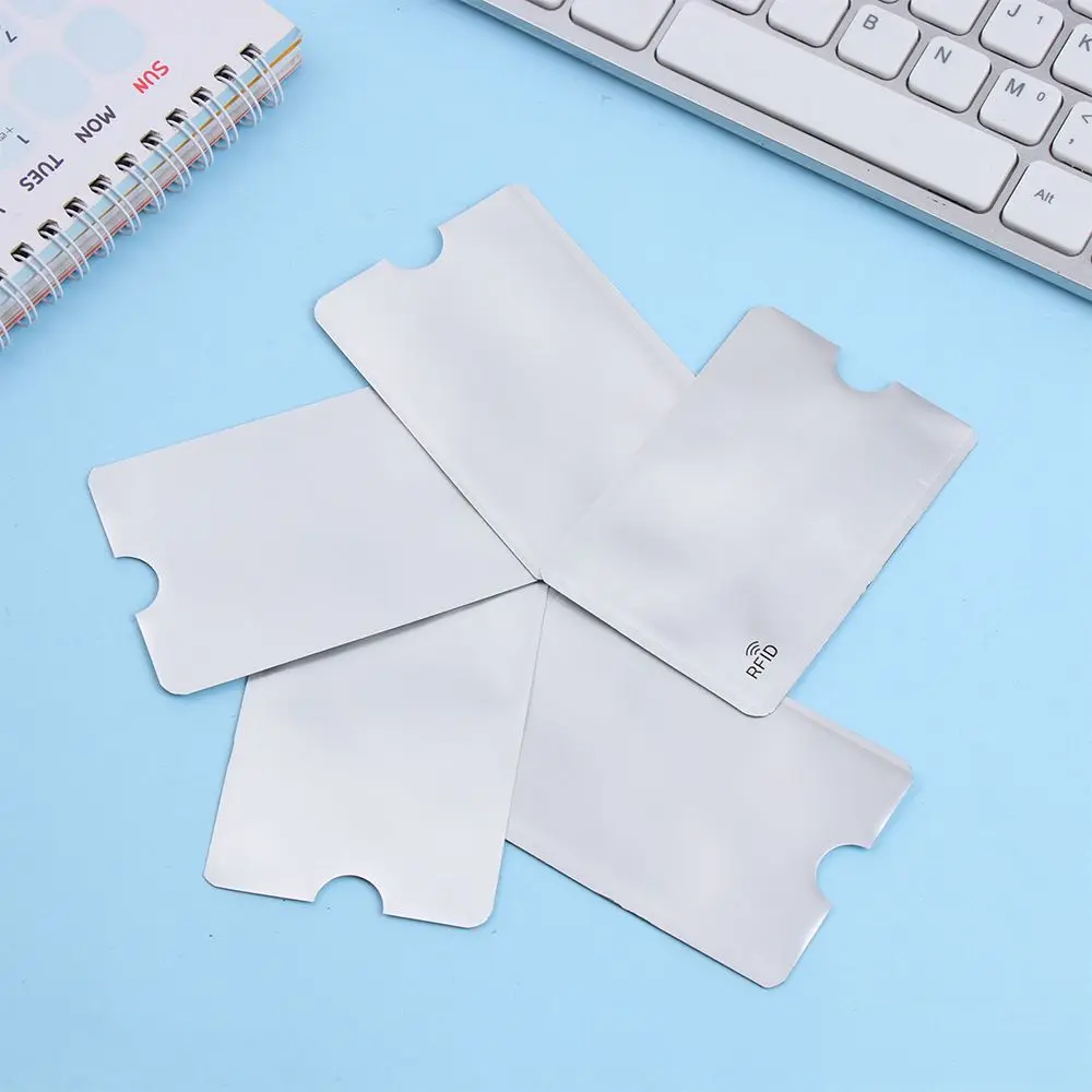 5PCS Smart Protect Case Cover Bank Safety Blocking Anti Thief Aluminium Rfid Card Holder