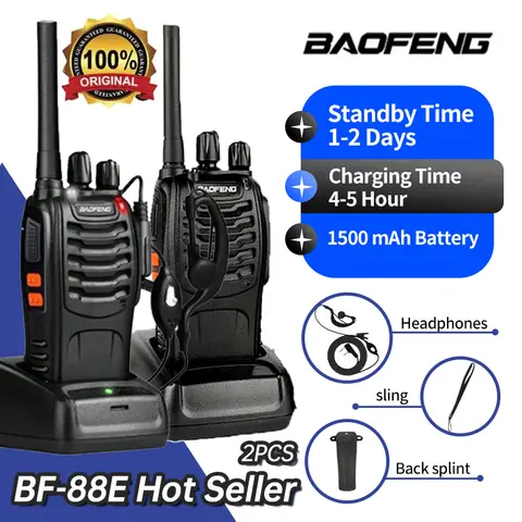 Baofeng BF-88E Pmr 휴대용 인터콤 커뮤니케이터 16 Kanaal Lange Afstand Gesprek 워키 토키 5W 446Mhz 홈 호텔 라디오