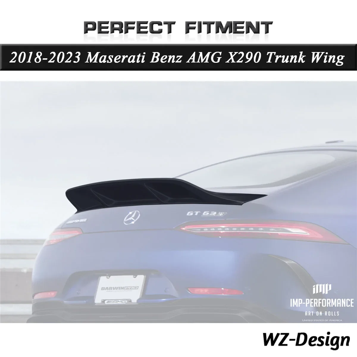 

Car-Styling Accessories Carbon Fiber CF Style IMP Trunk Wing Fit For 2018-2023 AMG X290