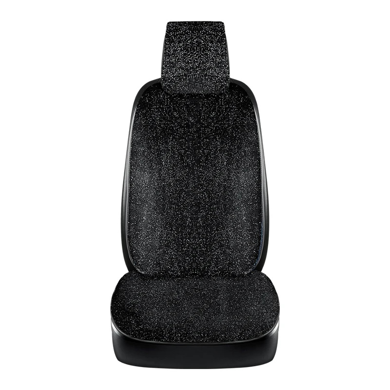 Sparkling winter plush small waist car seat cushion fashion high-grade winter warm car full of star hair general  seat cushion