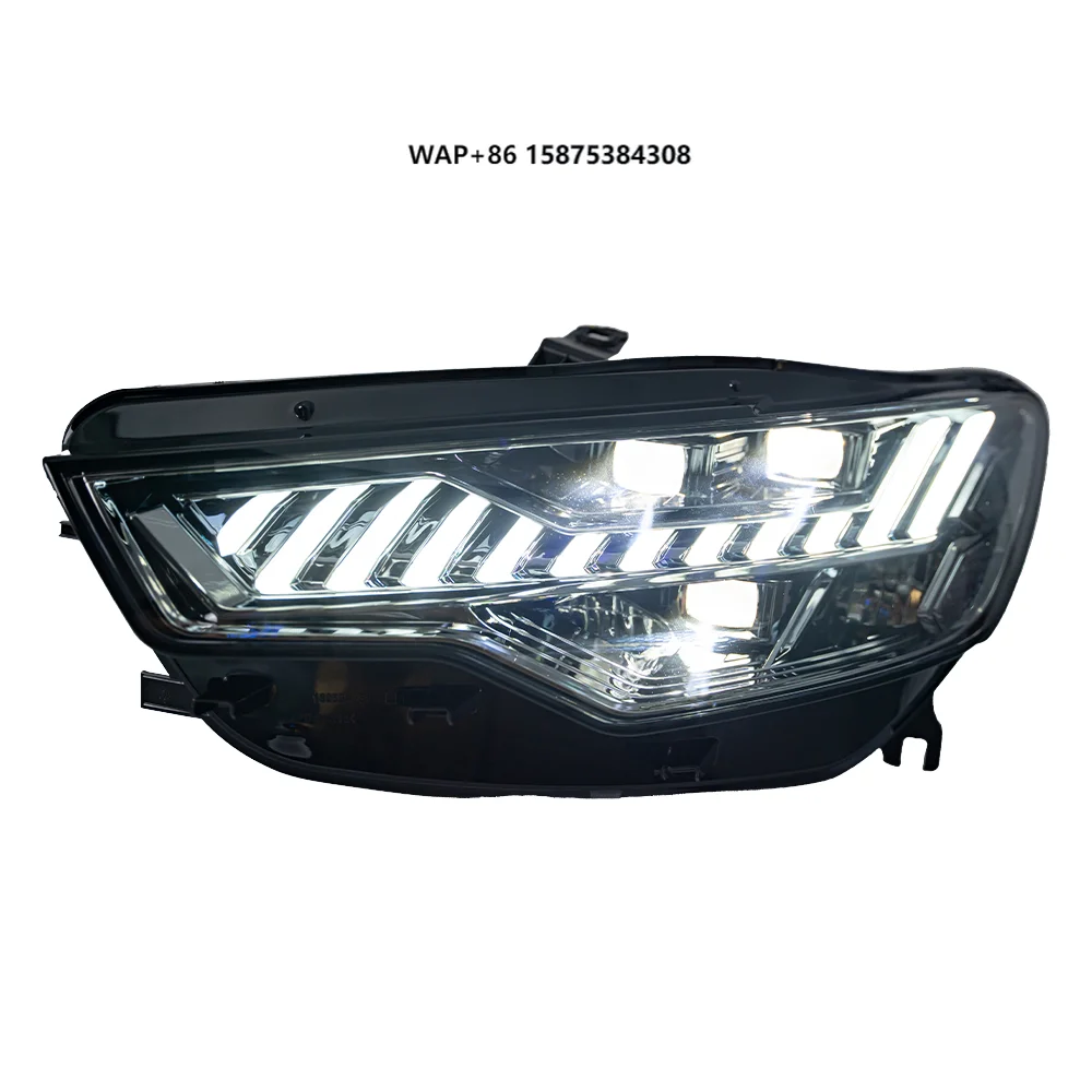 

For A6 C7 A6L S6 Car Front Lamps Assembly 2012-2015 100W LED Auto Headlights New Dual Projector Lens Accessories A7