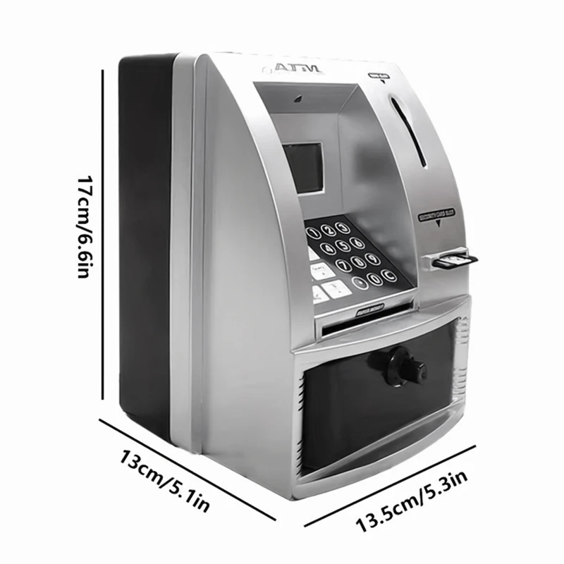 Hucha ATM inteligente, máquina para enseñar a los niños a manejar el dinero, Mini hucha de billetes