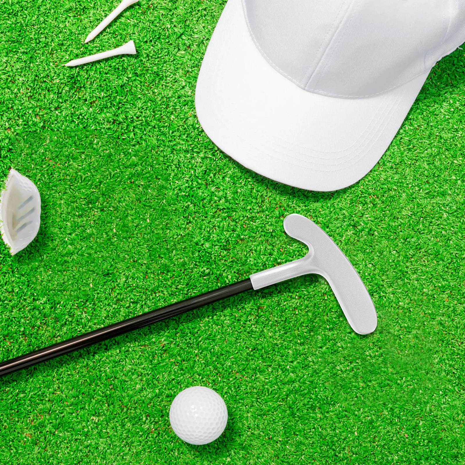 Zinc Alloy Putter Head Replacement for Golf Clubs – Dual-Side Functional, Anti-Scratch, Ideal for Beginners & Pros