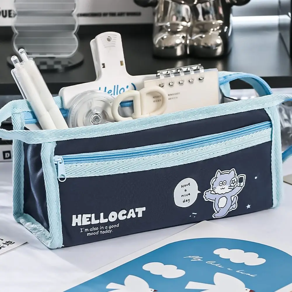 Portable Multi-layer Pencil Case Large-capacity Multi-functional Pen Bag Stationery Bag School Supplies