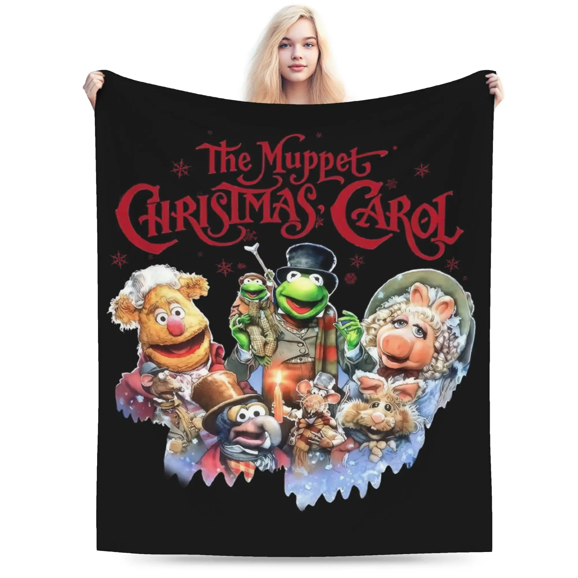 الرجعية 90s الدمى عيد الميلاد كارول بطانية المخملية ربيع الخريف فائقة النعومة رمي البطانيات ل أريكة مكتب المفارش