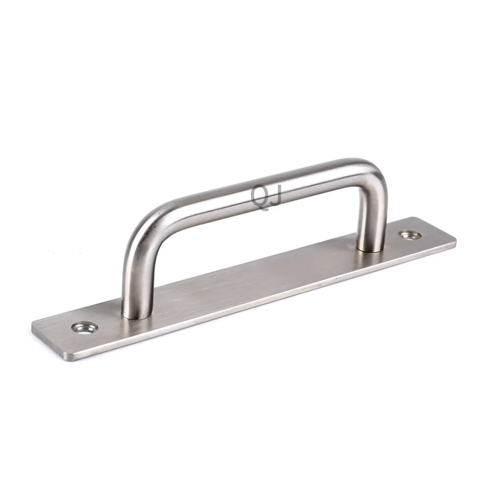 Thickened stainless steel door handle cabinet drawer U-shaped solid handle wooden door exposed handle, barn door handle