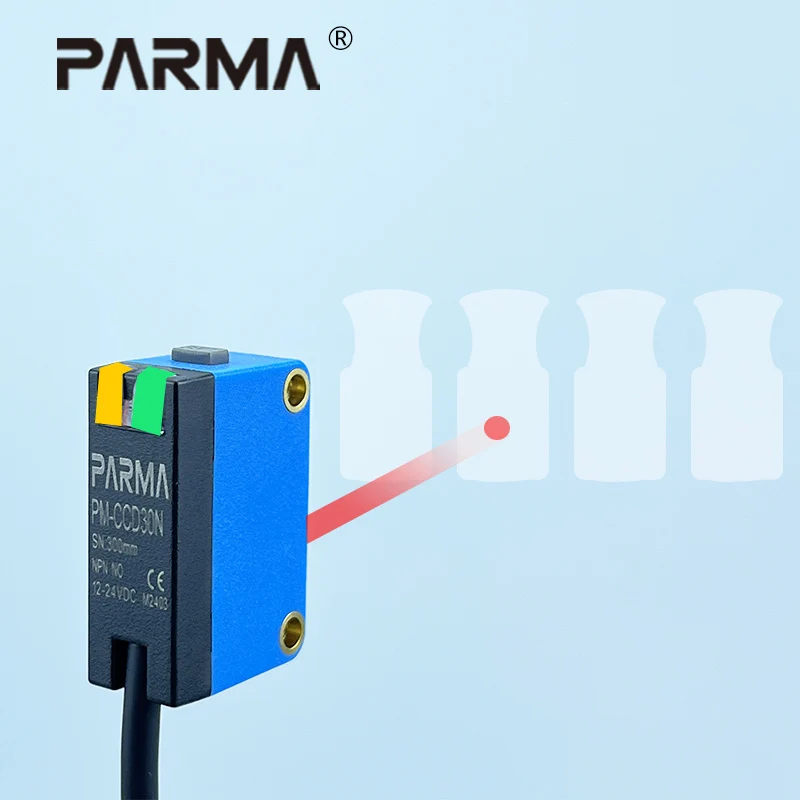 PARMA PM-CCD30N vision photoelectric switch sensor detects transparent non-transparent objects at a detection distance of 300mm