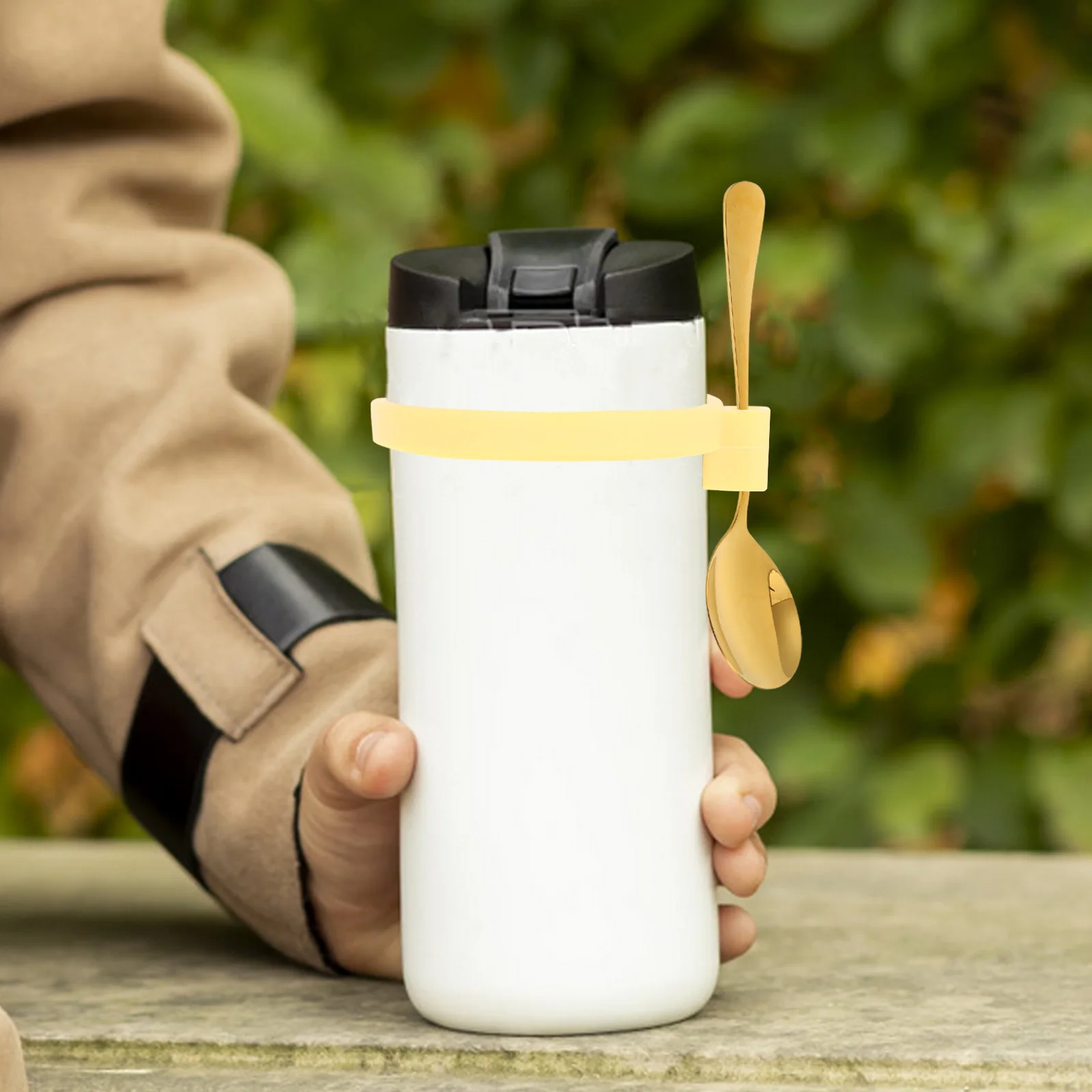 

12Pcs Silicone Jar Spoon Holders Heat Resistant Airtight Jar Spoon Organizer Kitchen Utensil Storage Accessory