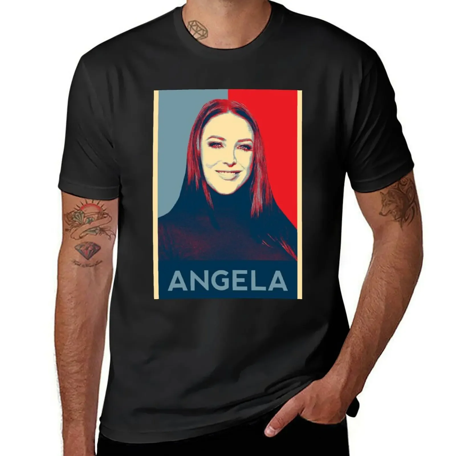 

Angela Hope Poster T-Shirt vintage sweat animal prinfor boys heavyweights funny t shirts men