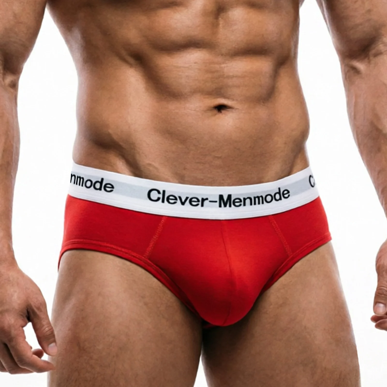 Herren-Slips aus Baumwolle, sexy Unterwäsche, Herren-Cueca, Lingerie mit Bulge-Pouch, Unterhosen, Slips für Herren, Übergröße – Detail 3
