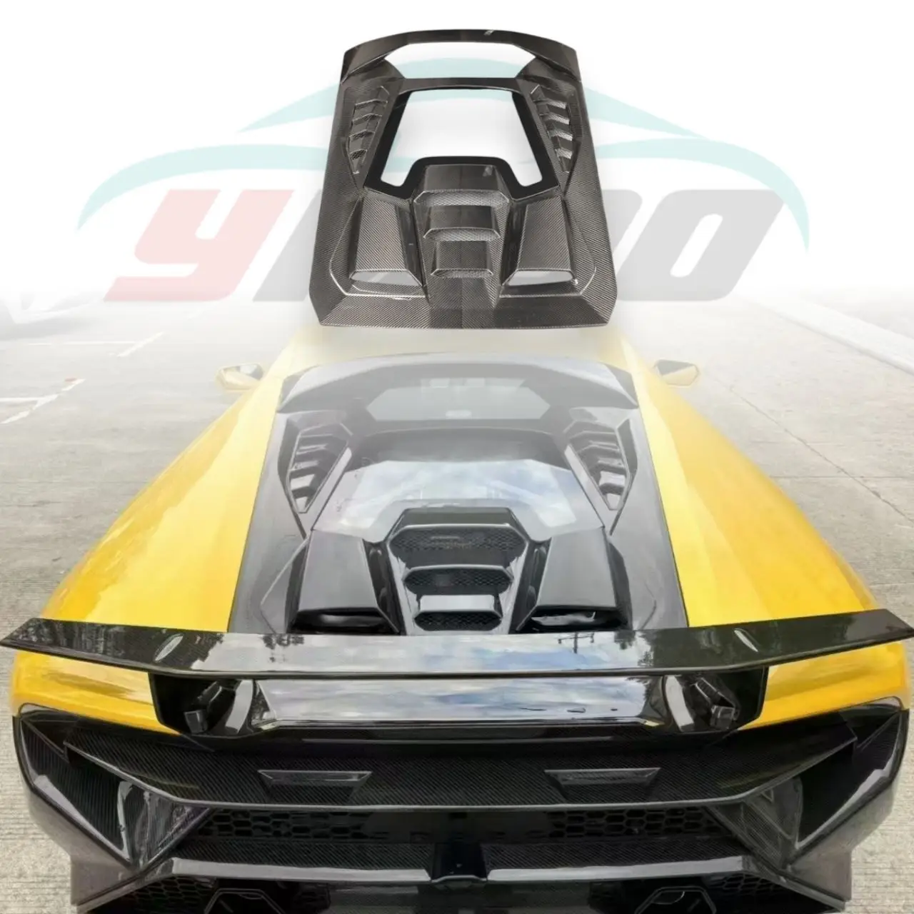 

Suitable for Lamborghini Huracan LP580 LP610 EVO modified and upgraded Tecnica style engine hood