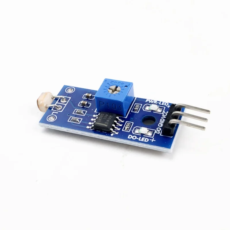 Module 3 Pins with LM393 Comparator Digital Output 5516 Light Sensor Compatible 3.3V-5V for Arduino