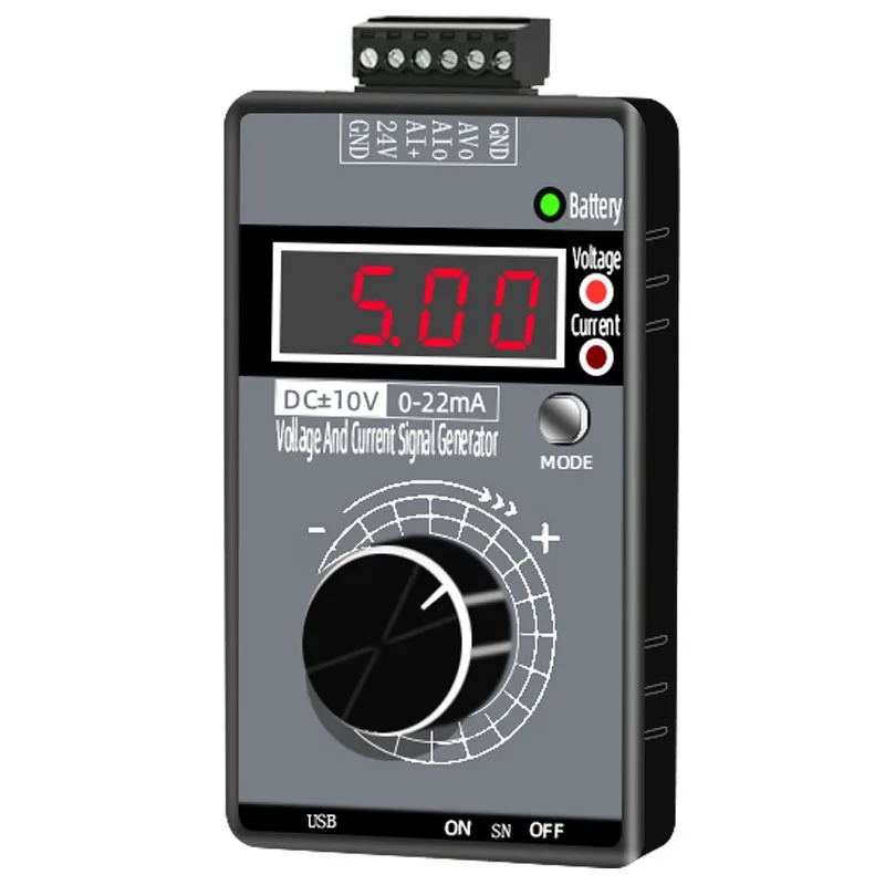 Handheld 4-20MA signal generator 0-10V/0-20MA/0-5V/0-3.3 V valve debugging high precision