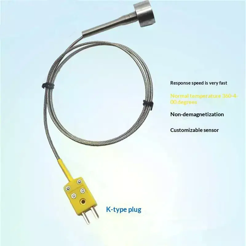 1250 °C Degree High Temperature Sensor Thread EGT Stainless Steel Probe K Type 1m Thermocouple Tube Temperature Controller