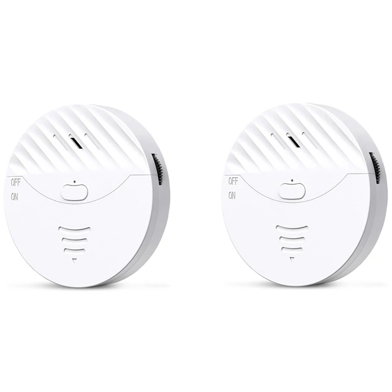 Tuya-Smart WiFi Vibration Sensor, Porta e Janela Alarme, Alarme de Segurança, Segurança Home, Sistema Anti-Roubo, 130DB, 2 pcs