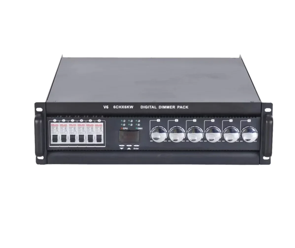 OEM Factory 6KW 6 4 Channel Dimmer Pack DMX 512 Light Controller DJ Disco LED Stage Light 120V 8CH Digital Rack DMX Dimmer Pack