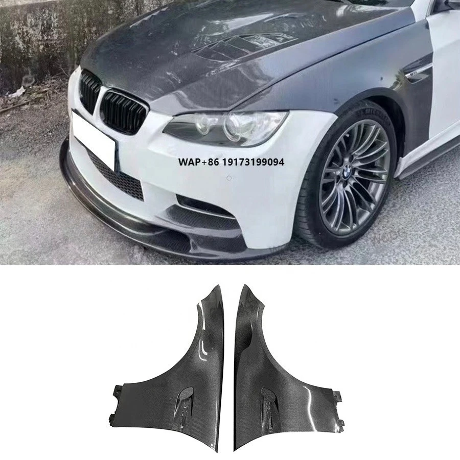 

For B-MW 3 Series E90 E92 Sedan 2005-2011 Carbon Fiber Front Fender Flare High Quality RS Style Air Vented Side Fenders