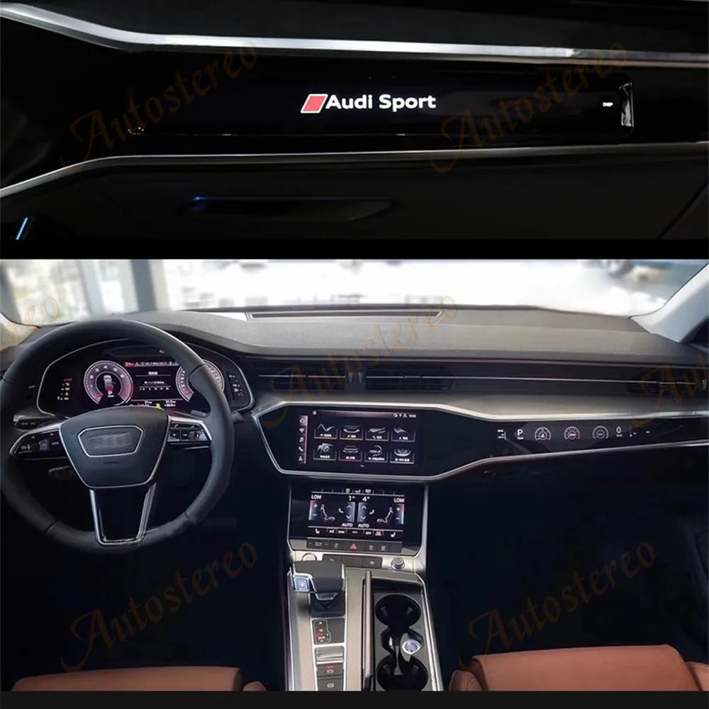 CO-Driver Car Instrument Dashboard Display For Audi A6 Q7 A7 2019-2022 LED Screen Copilot Display Multimedia Player Head Unit