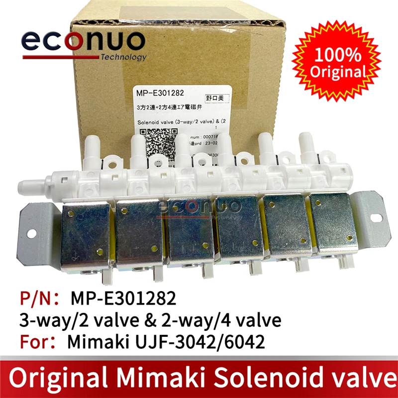 Original MP-E301282 For Mimaki UJF-3042/6042 Printers E301282 - Solenoid Valve (3-way/2 Valve) & (2-way/4 Valve)