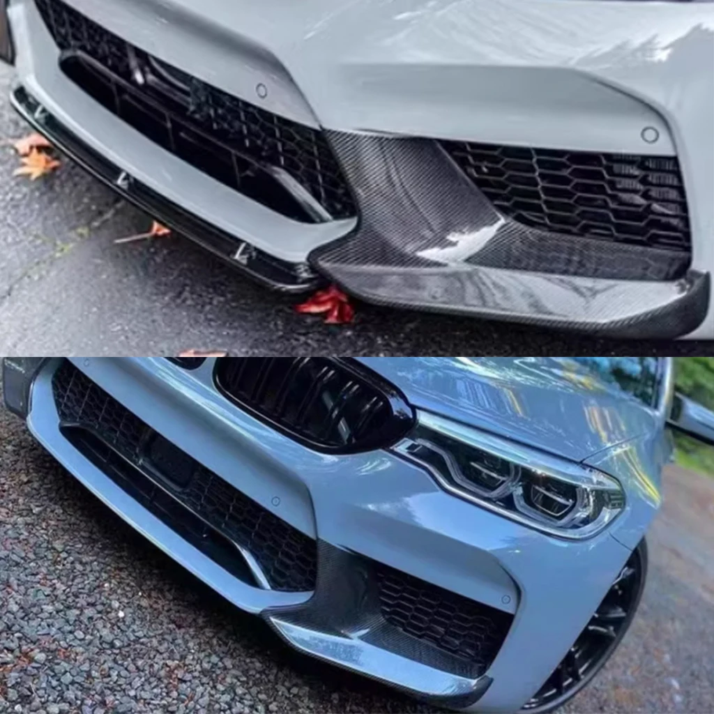 

ABS Car Front Bumper Lip Angle Diffuser Side Splitter Spoiler Protector For BMW F90 M5 2017 2018 2019 2020