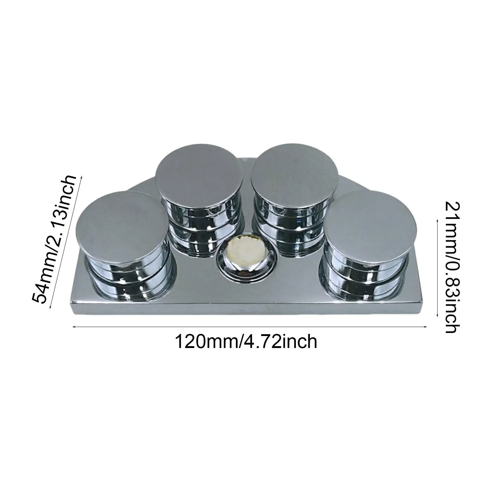

Подставка-органайзер для масел и жидкостей для часов, 4 емкости, из нержавеющей стали, прочный аксессуар для инструментов часовщика, для ремонта часов, набор для часовщика