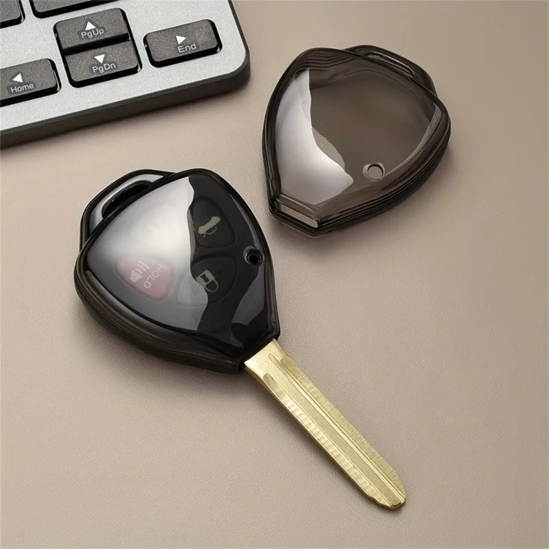 1 pcs TPU Car Remote Key Case Cover, Fit for Toyota Corolla Camry Reiz RAV4 Crown Avalon Venza Matrix Keyless Auto Accessories