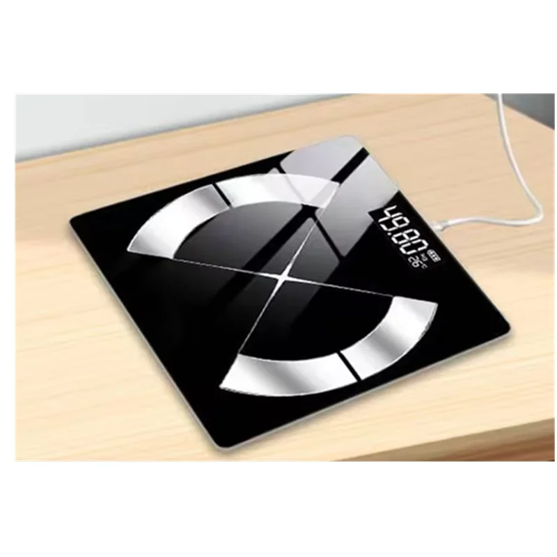 USB Weight Loss Weighing Device LED Display Smart Body Weight Scale Charging Precision Electronic Scale for Home Office 