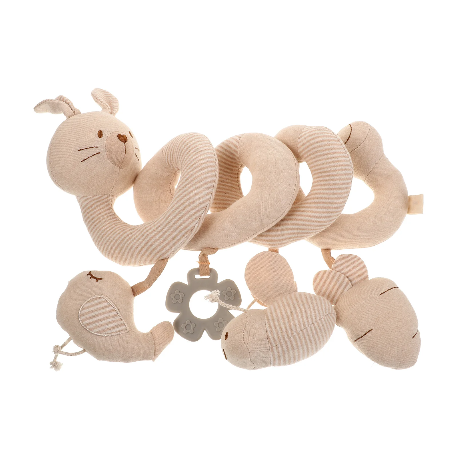 Poussette de berceau multifonctionnelle pour bébé, siège de voiture suspendu en spirale, en coton doux, éducation précoce, sons d'animaux, stimulent les sens cognitives