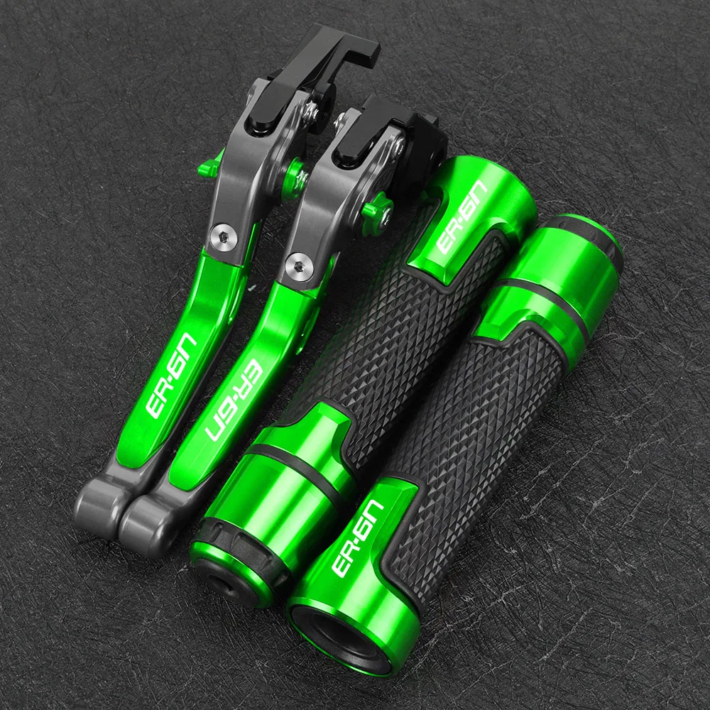 

FOR KAWASAKI ER6N ER-6N ER 6N 2009-2017 2016 Motorcycle Accessories Adjustable Brake Clutch Levers Handbar Grips Motocross Parts